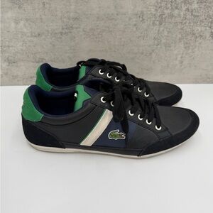 Lacoste Chaymon Men’s Sneakers Black Green Size 9.5